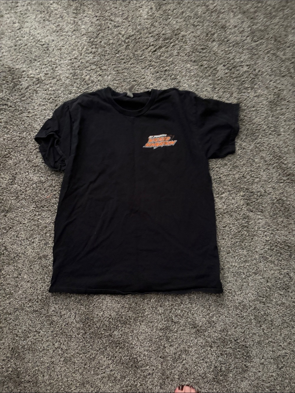 Black Graphic Short Sleeve Men's T-Shirt